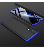 Realme 7 Kılıf Zore Ays Full Koruma Kılıf (Siyah-Mavi)
