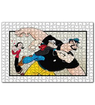 Cakapuzzle Safinaz Ve Temel Reis İle Kabasakal Yumruk  Puzzle Yapboz MDF (Ahşap) (500 Parça)