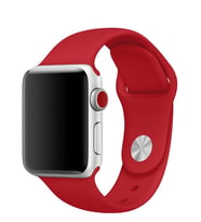 Microsonic Apple Watch Series 2 42mm Silikon Kordon (Kırmızı)