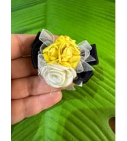5X4 CM RENKLİ ÇİÇEKLİ TASARIM BROŞ YAKA İĞNESİ (Lacivert)