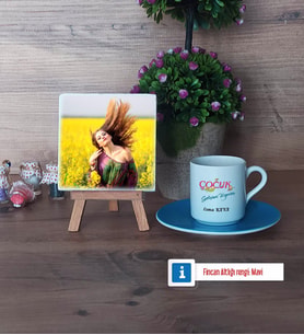 Çocuk Gelişim Uzmanı Fotoğraflı Dekoratif Taş, Ahşap Altlıklı Türk Kahvesi Fincanı Hediye Öğretmenler Günü Hediyesi (Model 5)