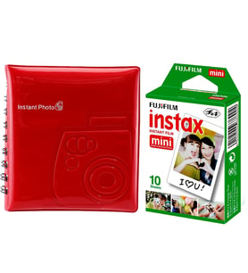 İnstax Mini Albüm +10'lu film (Kırmızı)