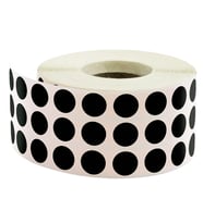 NOKTA ETİKET 10MM 5000 ETİKET (Siyah)