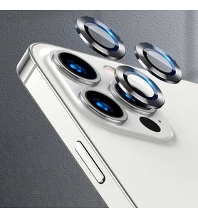 Uyumlu Model Apple iPhone 13 Pro Max Kamera Lens Koruyucu Çerçeveli Koruyucu CL-07 (Koyu Gri)