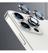 Uyumlu Model Apple iPhone 13 Pro Max Kamera Lens Koruyucu Çerçeveli Koruyucu CL-07 (Koyu Gri)