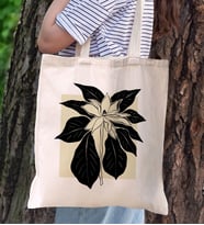BK Gift Modern Art Tasarımlı Kanvas Bez Çanta, Baskılı Omuz Çantası, Alışveriş Çantası, Plaj Çantası, Arkadaşa Hediye (Model 2)