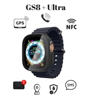 Watch 8 Ultra T10 Ultra Akıllı Saat Smart Watch 3 Tuş Aktif 2.05 inc Ekranlı (Turuncu) (Siyah)