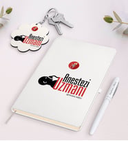 BK Gift Kişiye Özel Anestezi Uzmanı Siyah Defter Kalem Ve Anahtarlık Hediye Seti (Model 2)