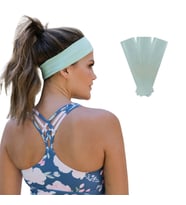 Saç Bandı 3lü Spor Kadın Erkek Saç Bantları Elastik Kaymaz İnce Ter Emici Esnek Genç Saç Bandı Bandana Kadın Makyaj Yüz Yıkama Koşu Dans Fitness Yoga Pilates Bisiklet İçin Saç Bandı Taç Kadın Erkek Pamuk Egzersiz Ter Bandı Kafa Bandı Seti (Mint Yeşili)