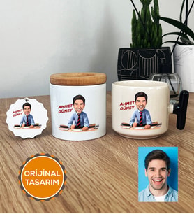 Bankacı Hediye Seti T Kupa, Kalemlik, Anahtarlık Erkek Bankacıya Hediye (Siyah)