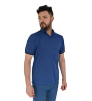 Erkek Büyük Beden Polo Yaka Tişört Kagi 2355 BGL-ST02819 (İndigo)