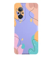 PrintiFy Huawei Nova 9SE Uyumlu Lansman Kılıf Karışık Renkler Tasarımlı İçi Kadife Kapak (Lila)