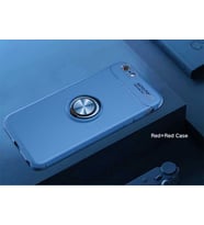 Uyumlu Model Apple iPhone 7 Kılıf Yüzüklü Magnetli Ravel Case (Mavi)