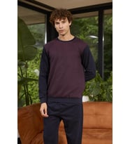 Kly 8050 Erkek Uzun Kol Midi Yaka İki İplik Pijama Takım (Bordo)