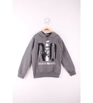 Toontoy Erkek Çocuk La Casa Baskılı Sweatshirt (Antrasit Melanj)