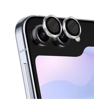 Microsonic Samsung Galaxy Z Flip 6 Tekli Kamera Lens Koruma Camı Yeşil (Gümüş)