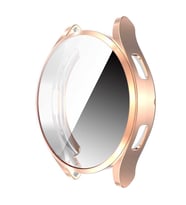 Samsung Galaxy Watch 4 44mm Sert PC Kasa ve Ekran Koruyucu 02 (Rose)