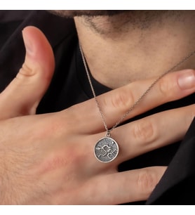 Unisex İliza Gümüş Kolye (Rose)