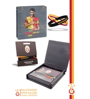 Galatasaray Orijinal Lisanslı 3'lü Silikon Bileklik Hediyelik Ahşap Kutulu (Sarı-Kırmızı)