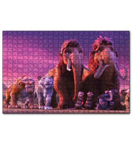 Cakapuzzle Buz Devri Manny Sid Ve Diego Görseli  Puzzle Yapboz MDF (Ahşap) (255 Parça)