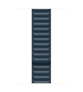 Microsonic Apple Watch Series 9 45mm Kordon Leather Link Band Turuncu (Lacivert)