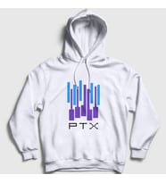 Presmono Unisex Gri Ptx Pentatonix Kapüşonlu Sweatshirt 75417tt (Beyaz)