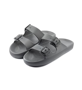 Roy Jones Unisex Eva Outdoor Çift Tokalı Ayarlanabilir Su Geçirmez Tutucu Taban Terlik (Gri)