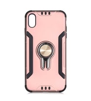 iPhone XS Max Kılıf Stand Olma Özellikli Araç Tutuculu Koko Kılıf (Rose)