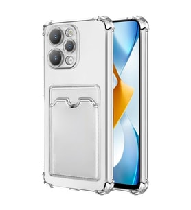 Microsonic Xiaomi Redmi 12 Card Slot Shock Kılıf Füme (Renksiz)