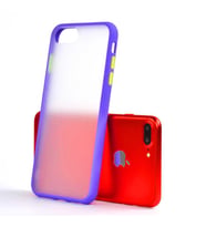 Uyumlu Model Apple iPhone 6 Plus / 6S Plus Kılıf Arka Buzlu Mat Kapak (Mor)