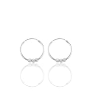 Söğütlü Silver Gümüş 18 mm doricalı halka küpe (Gümüş)