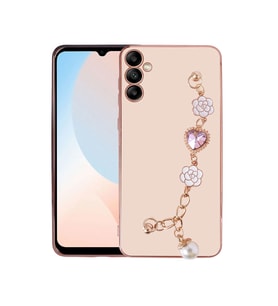 Galaxy A24 Kılıf El Tutamaçlı Kamera Korumalı Zore Taka Silikon Kılıf (Pembe)