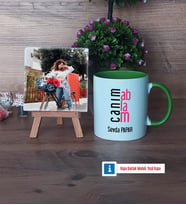 Ablaya Hediye Fotoğraflı Dekoratif Taş, Kupa Bardak Beyaz Hediye (Model 14)