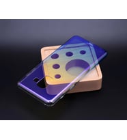Galaxy A8 Plus 2018 Kılıf Parlak Renk Geçişli Kılıf (Mavi)