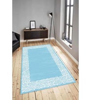 Dijital Baskılı Yıkanabilir Kaymaz Modern Renkli Salon Halısı Mutfak Halısı Yolluk ND-HY-871 (Mavi)