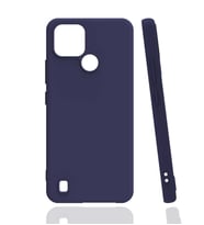 Kvy Realme C21 Biye Silikon Kılıf (Lacivert)