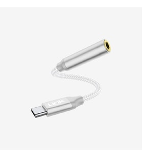 A195 USB-C 3.5mm Kulaklık jakı Bluetooth Adaptörü (Beyaz)
