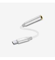 A195 USB-C 3.5mm Kulaklık jakı Bluetooth Adaptörü (Beyaz)