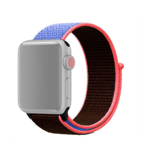 Ally Apple Watch 7-8 45mm 6-5-4 44mm Kayış Kordon Spor Loop 3-2-1 42mm (Kahverengi-Turuncu)
