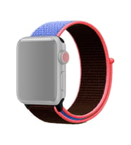 Ally Apple Watch 7-8 45mm 6-5-4 44mm Kayış Kordon Spor Loop 3-2-1 42mm (Kahverengi-Turuncu)