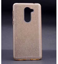 Huawei GR5 2017 Honor 6X Kılıf Simli Parlak Shining Kapak (Gold)