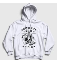 Presmono Unisex Beyaz Boxing Ufc Mma Hediye Boksör Boks Kapüşonlu Sweatshirt 496303tt (Beyaz)
