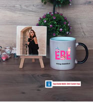 Ebe Fotoğraflı Dekoratif Taş, Kupa Bardak Beyaz Hediye (Model 9)