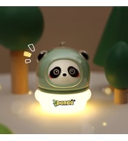 Li·vava Panda Askili Gece Lambasi, Beyaz, 6x6 (Yeşil)