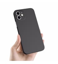 Uyumlu Model Apple iPhone 12 Kılıf 0.3mm Ultra İnce Hayalet Yumuşak Kapak (Siyah)