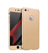 Microsonic Apple iPhone 7 Kılıf Double Dip 360 Protective (Gold)