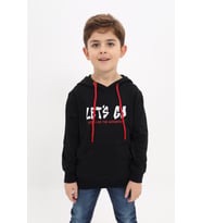 Toontoy Erkek Çocuk Baskılı Sweatshirt (Siyah)
