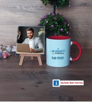 Su Ürünleri Mühendisi Fotoğraflı Dekoratif Taş, Kupa Bardak Beyaz Hediye (Model 2)