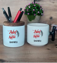 Zabıt Katibi Hediye Sepeti Kupa Bardak T Kulplu, Kalemlik Hediyeleri Zabıt Katibine Hediye (Model 6)
