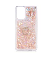 Galaxy M52 Kılıf Zore Milce Simli Pullu Yüzüklü Kılıf (Gold)
